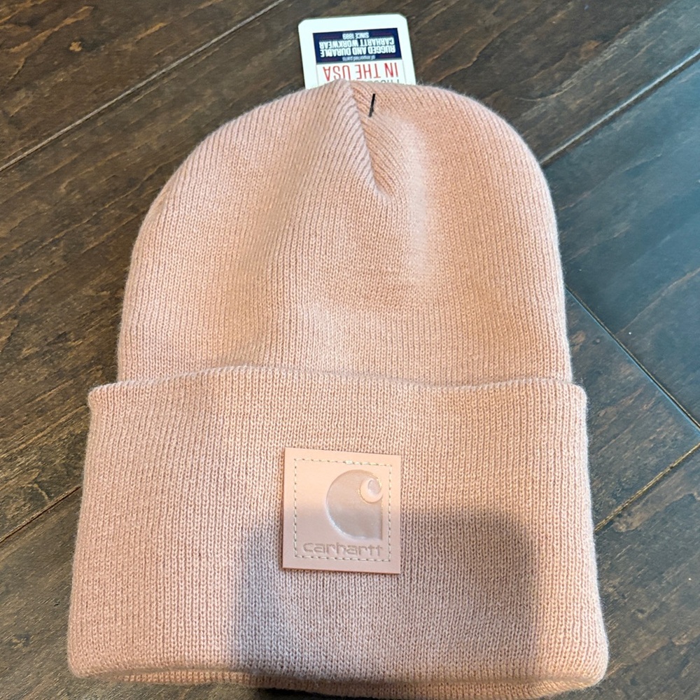 Carhartt Pale Pink Cuffed Beanie